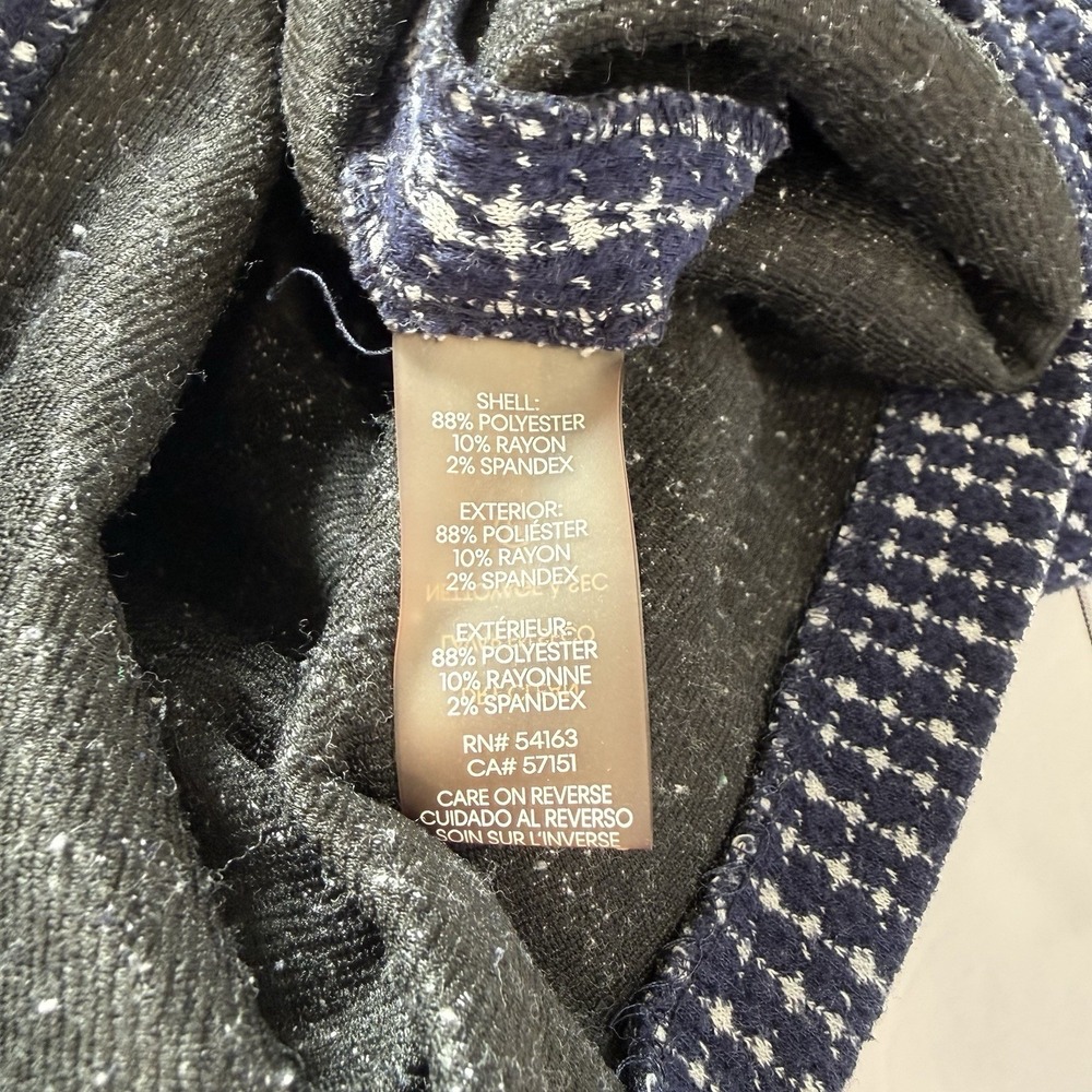 Calvin Klein Navy Blue‎ Tweed Short Sleeve Shift Dress Size 10 - Picture 11 of 11